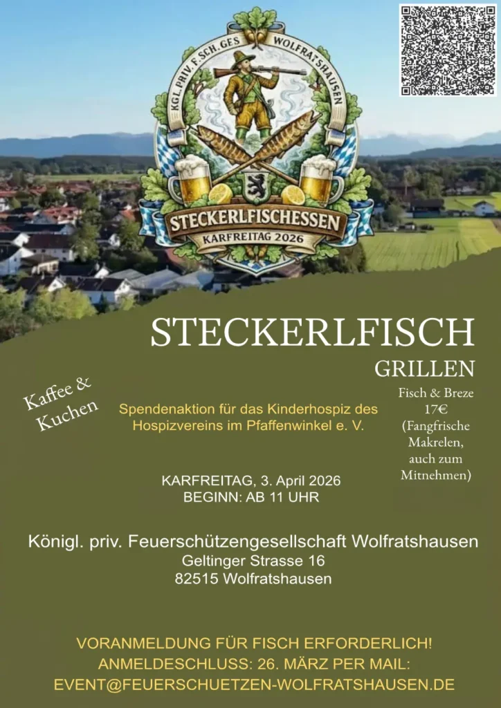 Steckerlfischgrillen 2026 Feuerschützen Wolfratshausen